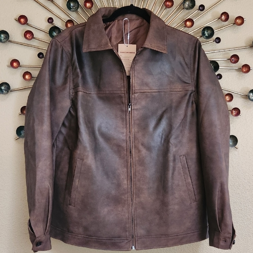 Men's Brown Leather Jacket